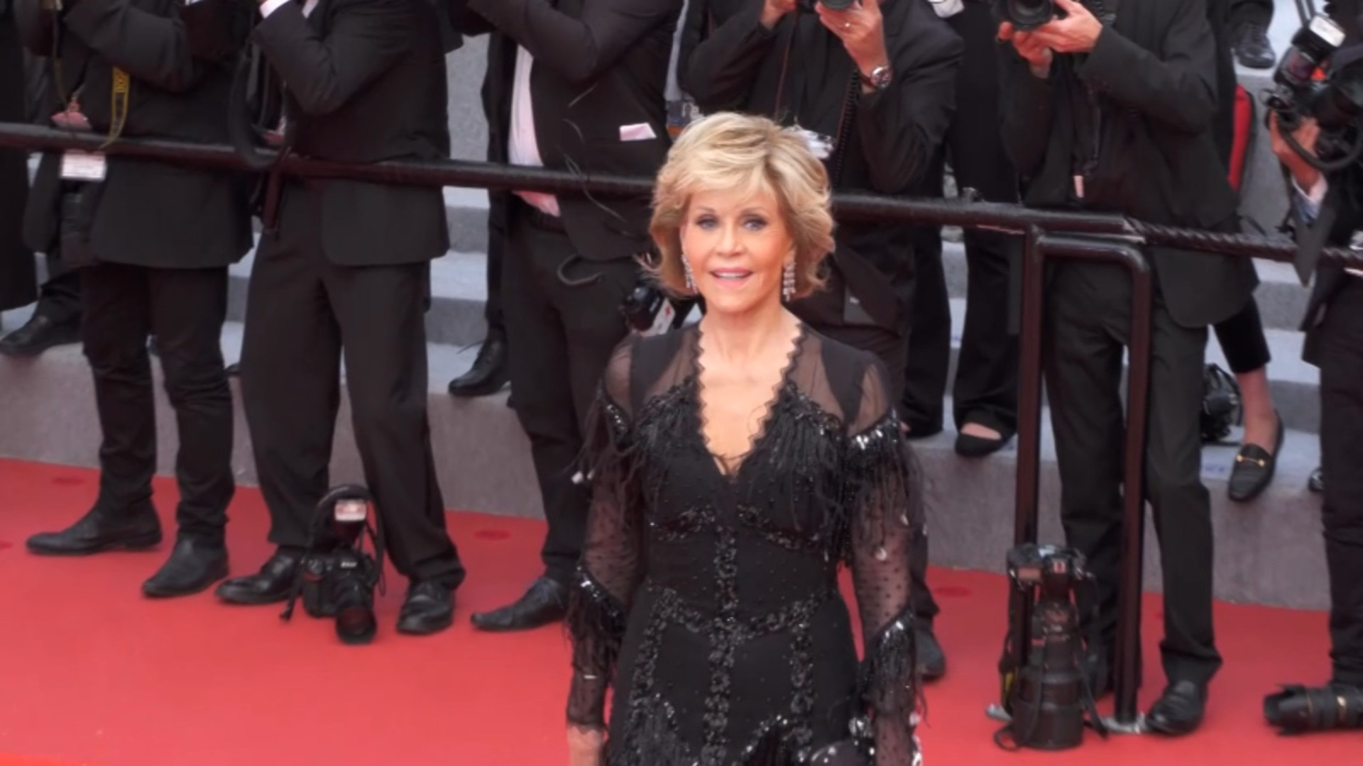 Jane Fonda appears at a glamorous red carpet event