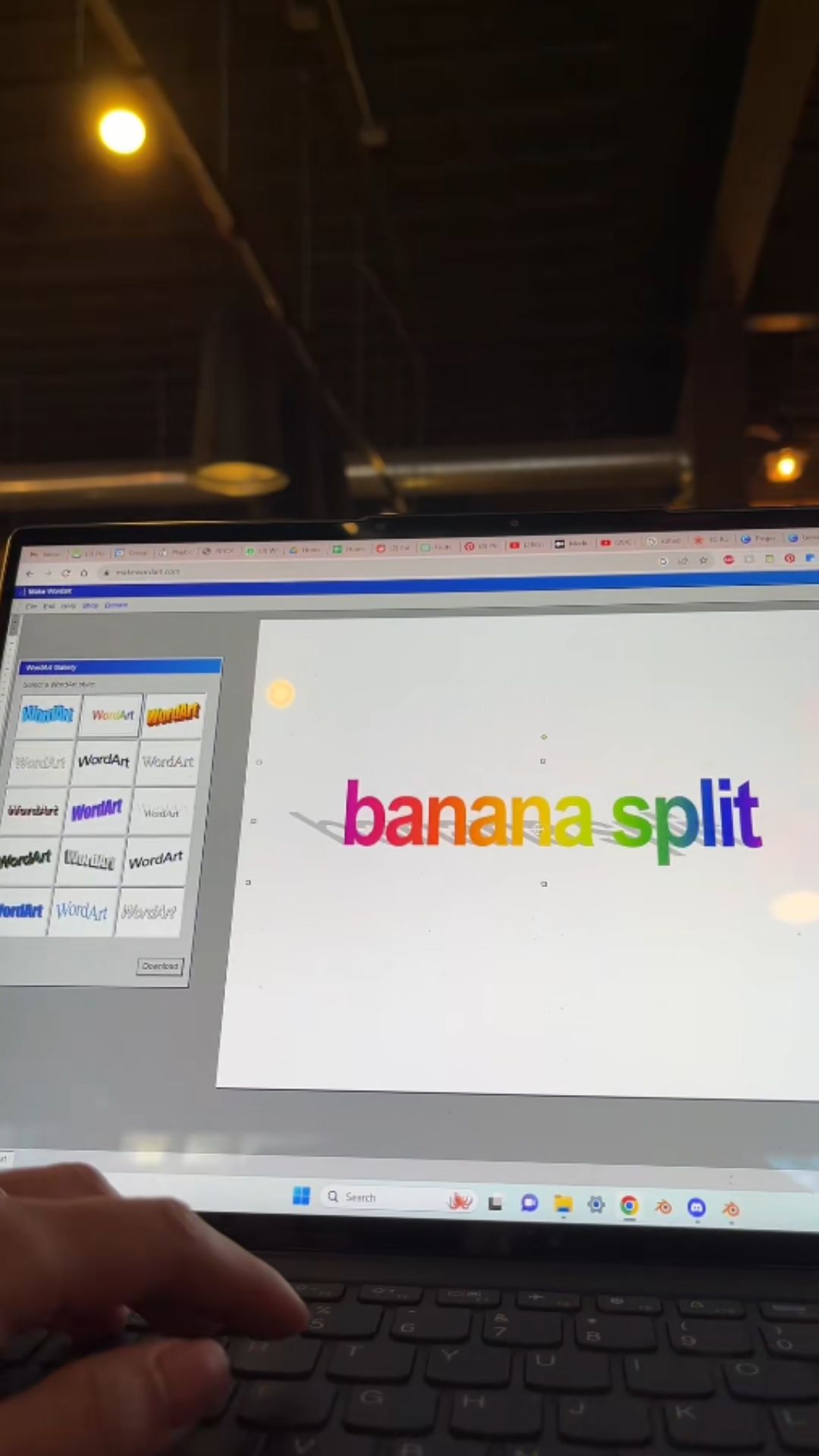 Creating a 3D poster design while exploring creative ideas