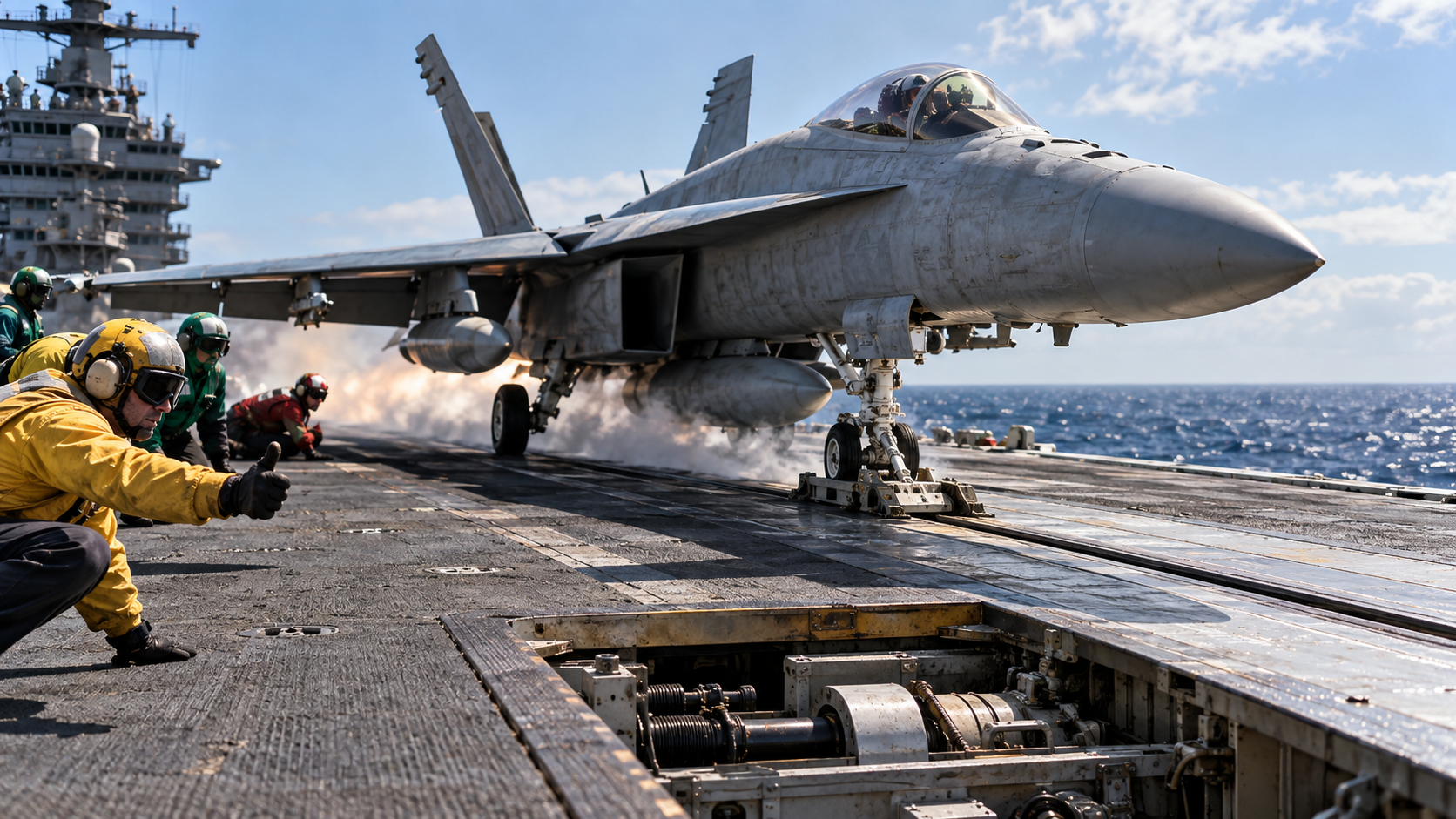 How aircraft carrier catapults work