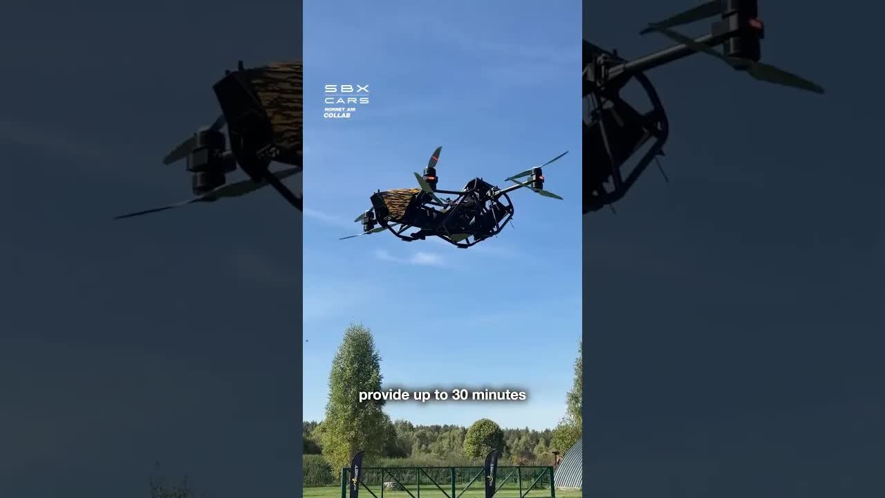 Forget flying cameras, this giant drone was built to carry a person