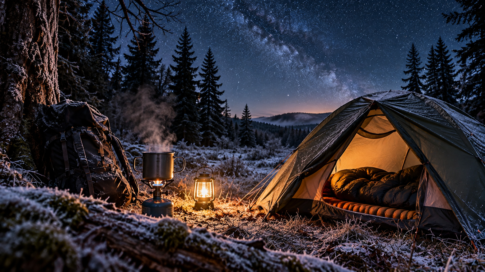 solo-winter-camping-at-7-c-in-a-frosty-forest