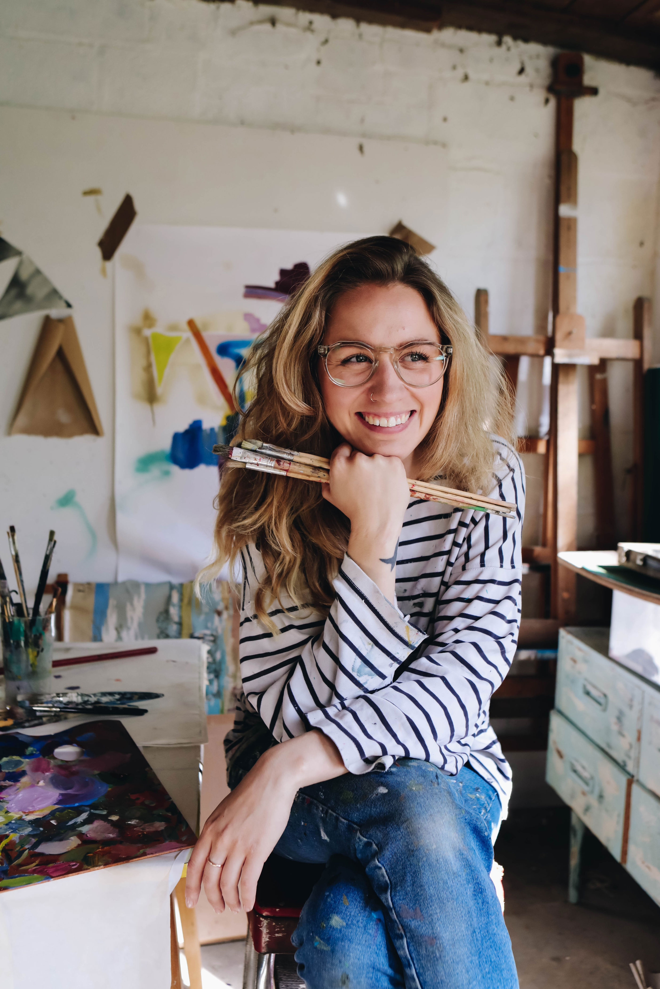 Chloe Dowsett offers her humorous line drawings at Chichester venue