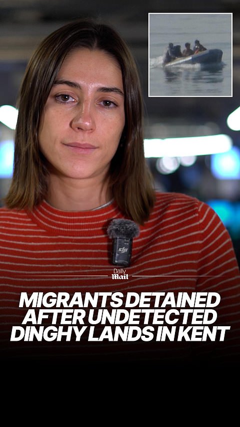 Illegal immigrants detained after undetected dinghy lands in Kent