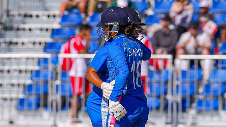 India set record total: Mandhana, Richa power India to 216/3; gold on ...