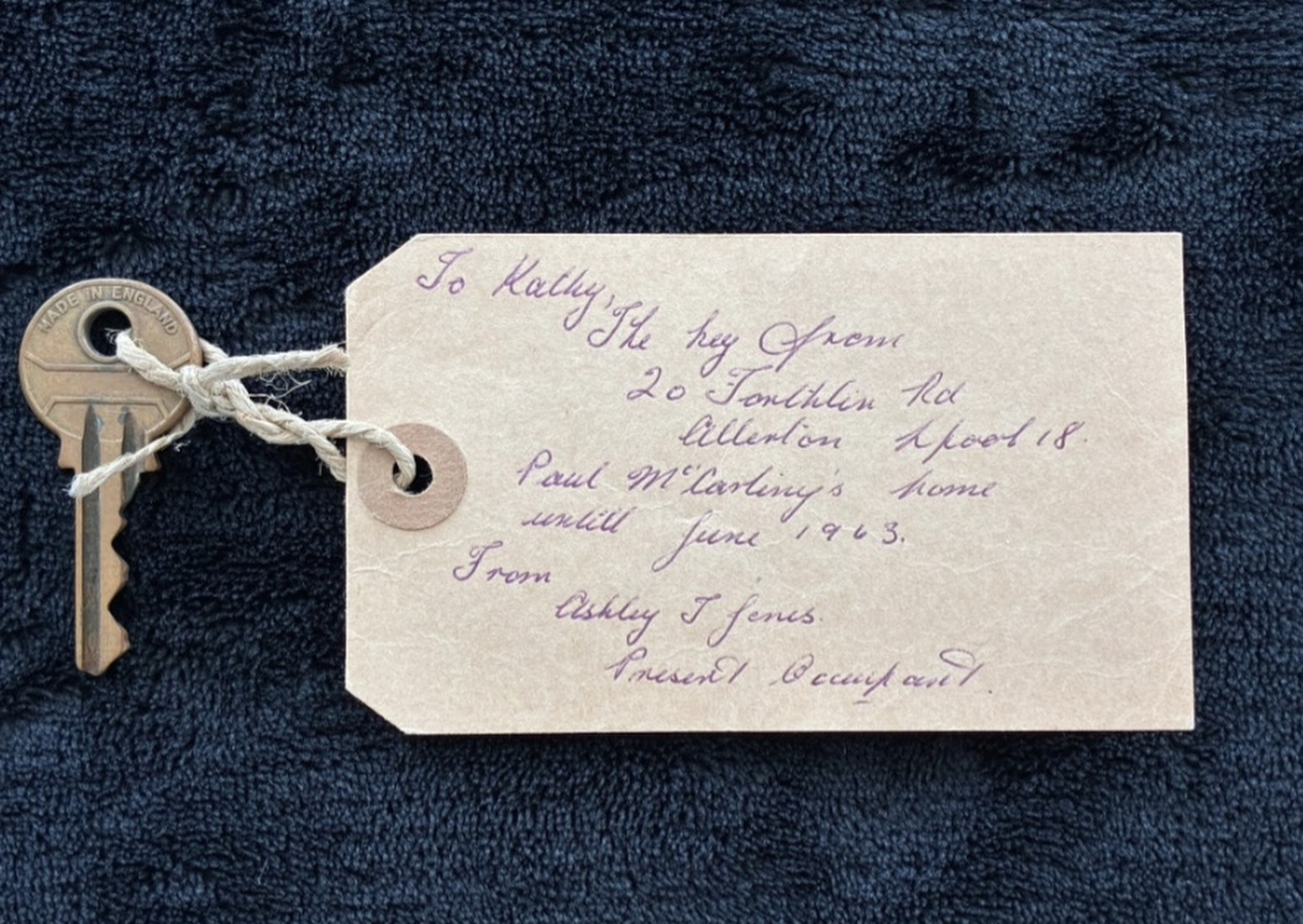 Sir Paul McCartney's childhood home key to go on sale at auction