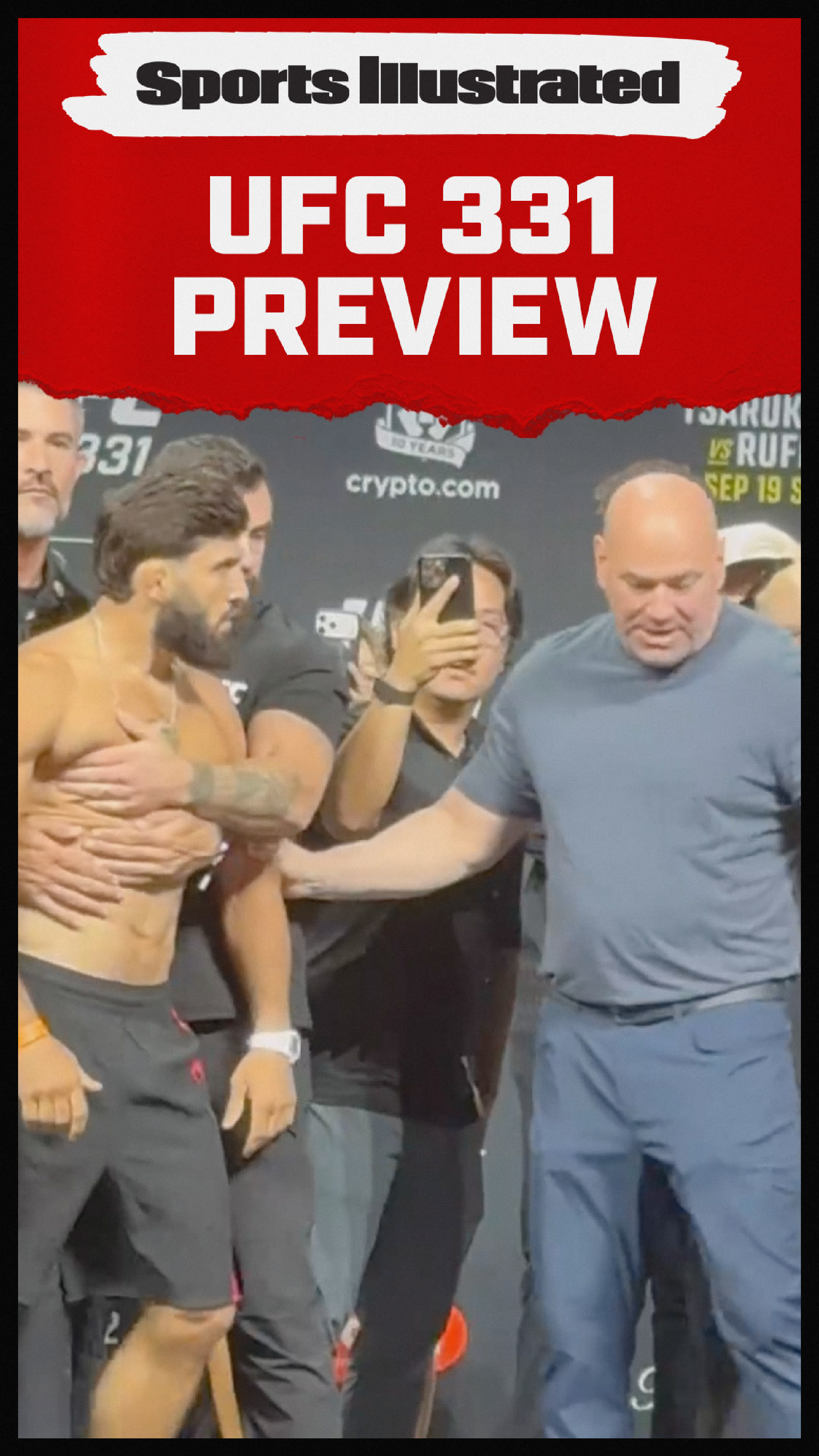 One last staredown before UFC 331 🔥