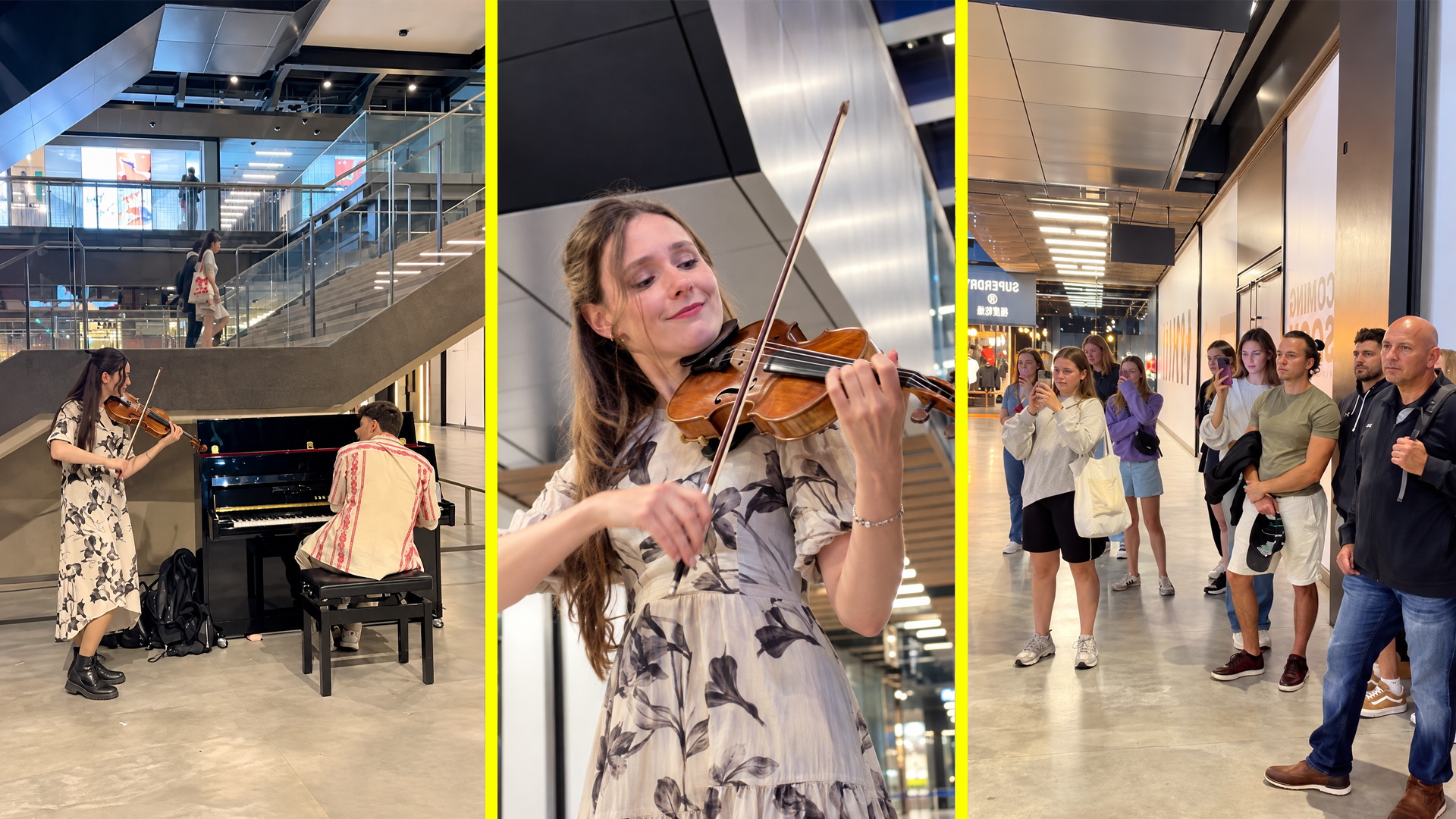 Playing Vivaldi’s Spring on a public piano in London