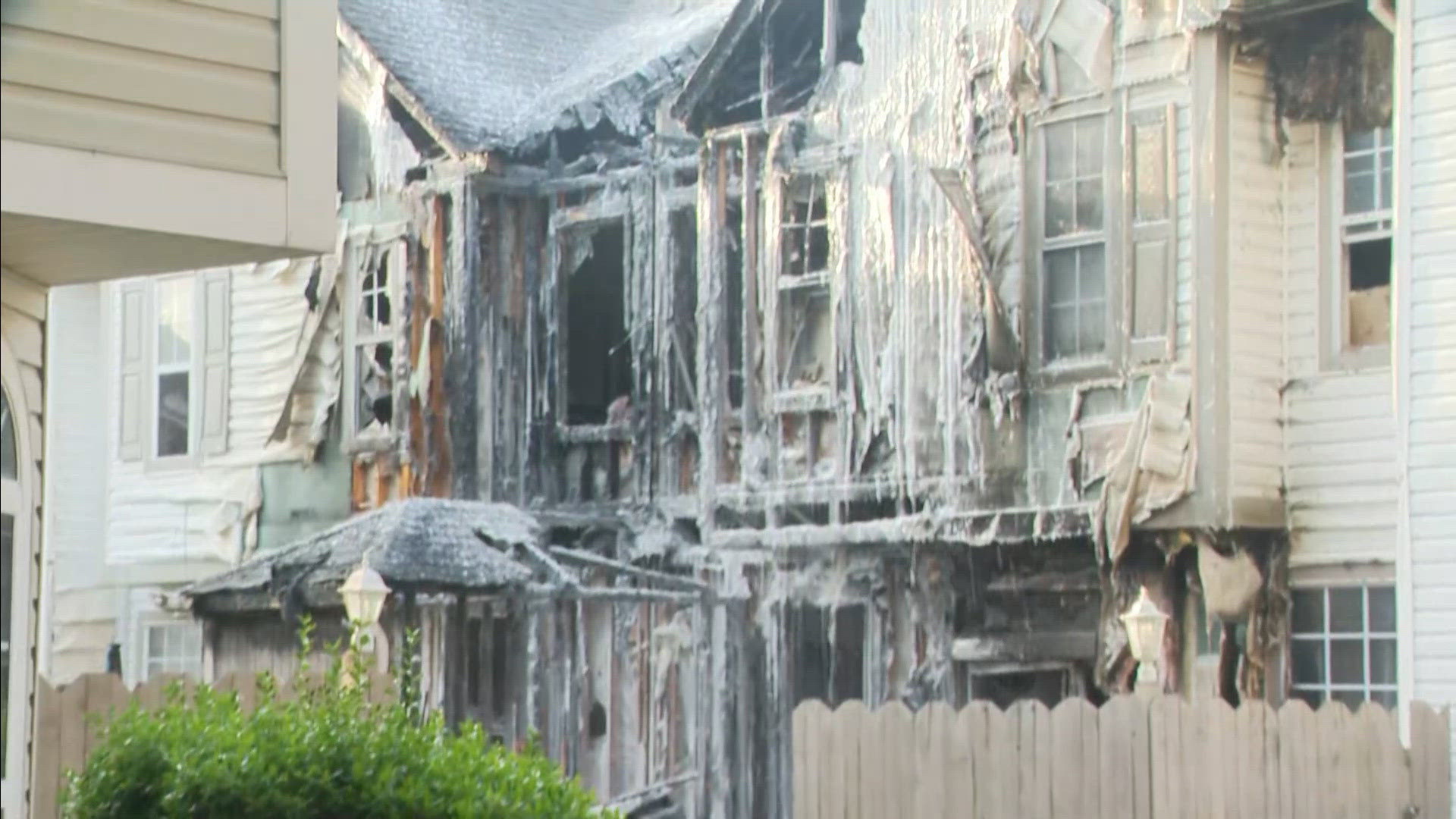 One family rescued and one dog hurt from Chesapeake structure fire