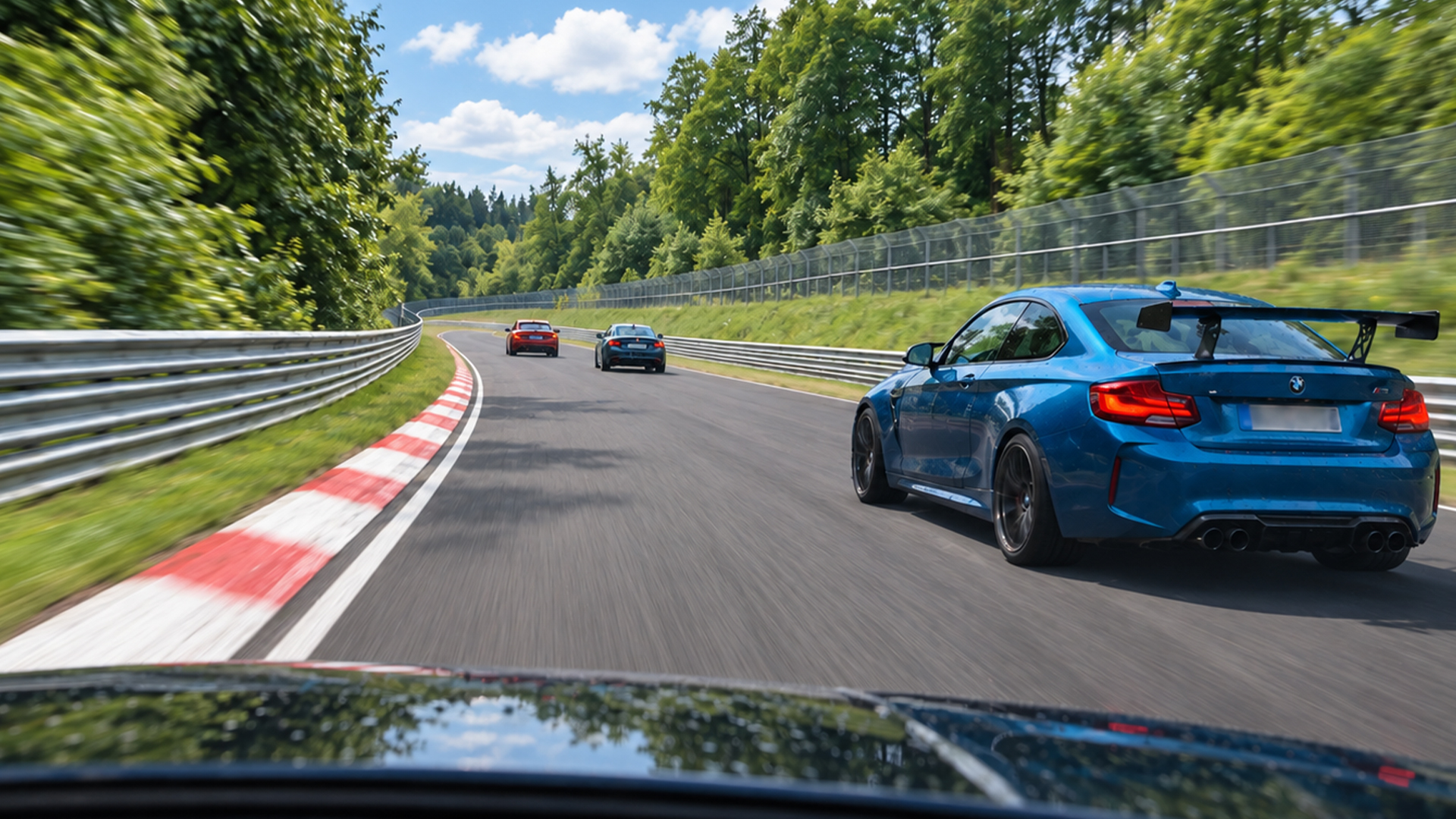 Fast Nürburgring traffic makes this pass difficult