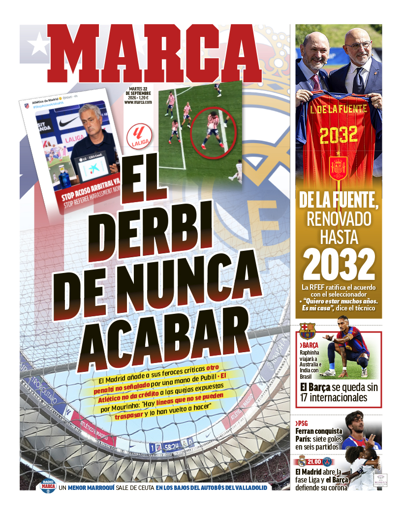 🗞️ Les unes du jour : un derby sans fin, « le théâtre de Mourinho
