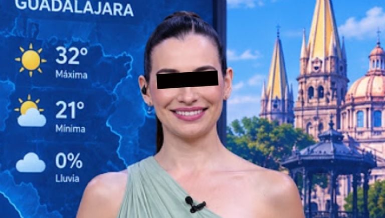 La conductora se pasó un alto. Foto: Televisa