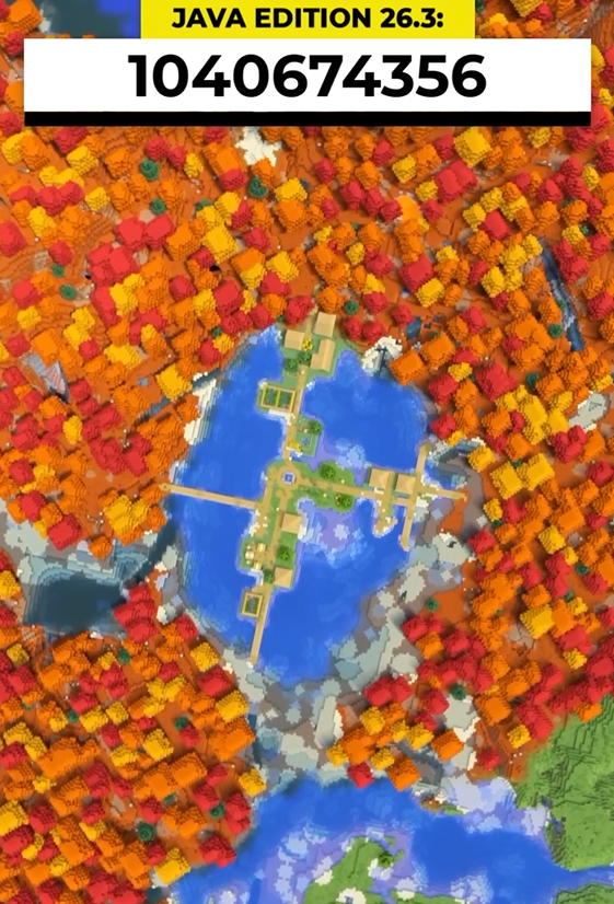 Minecraft dappled forest village seed
