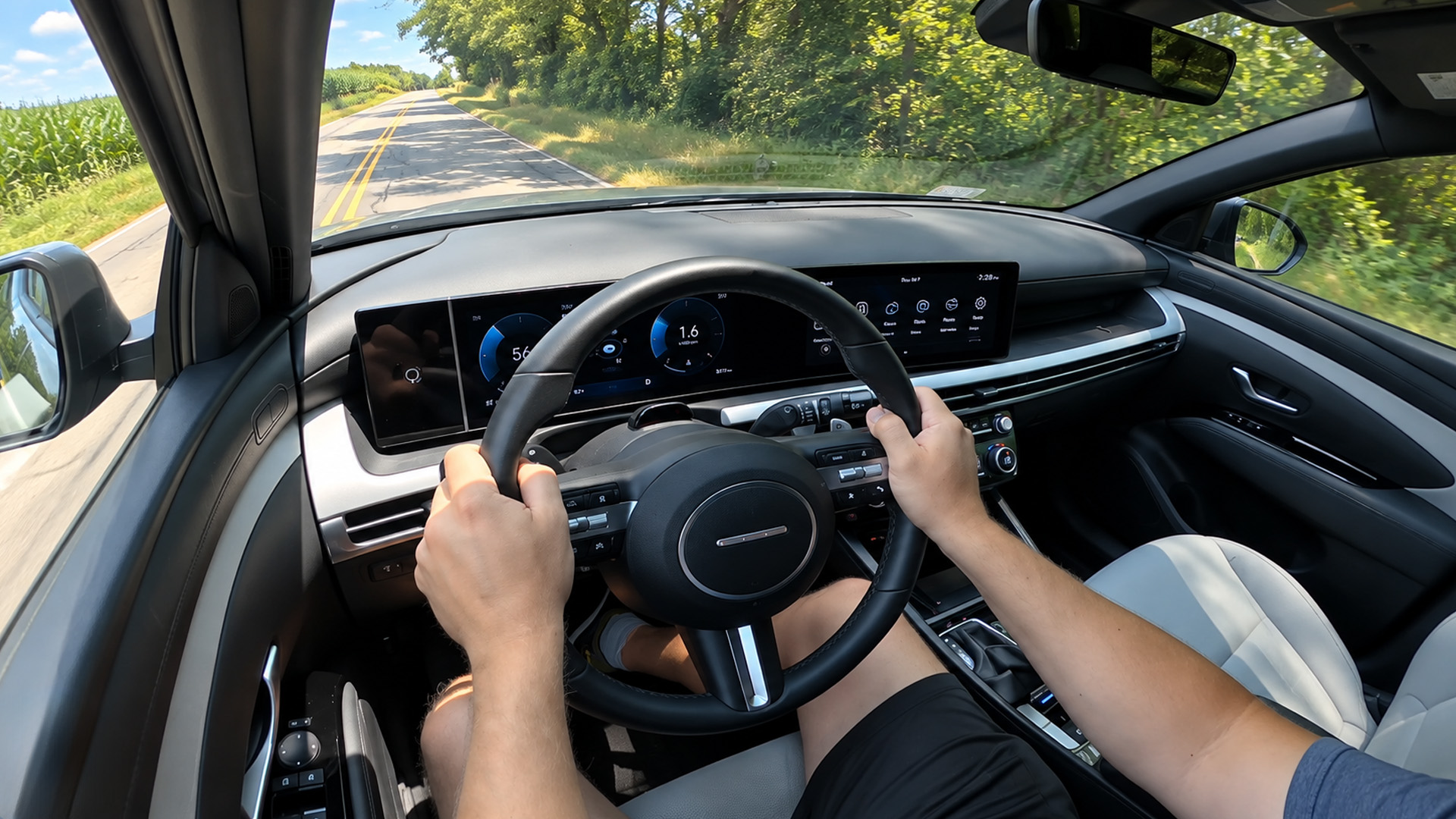 Hyundai Santa Cruz gets dual 12.3 inch curved displays