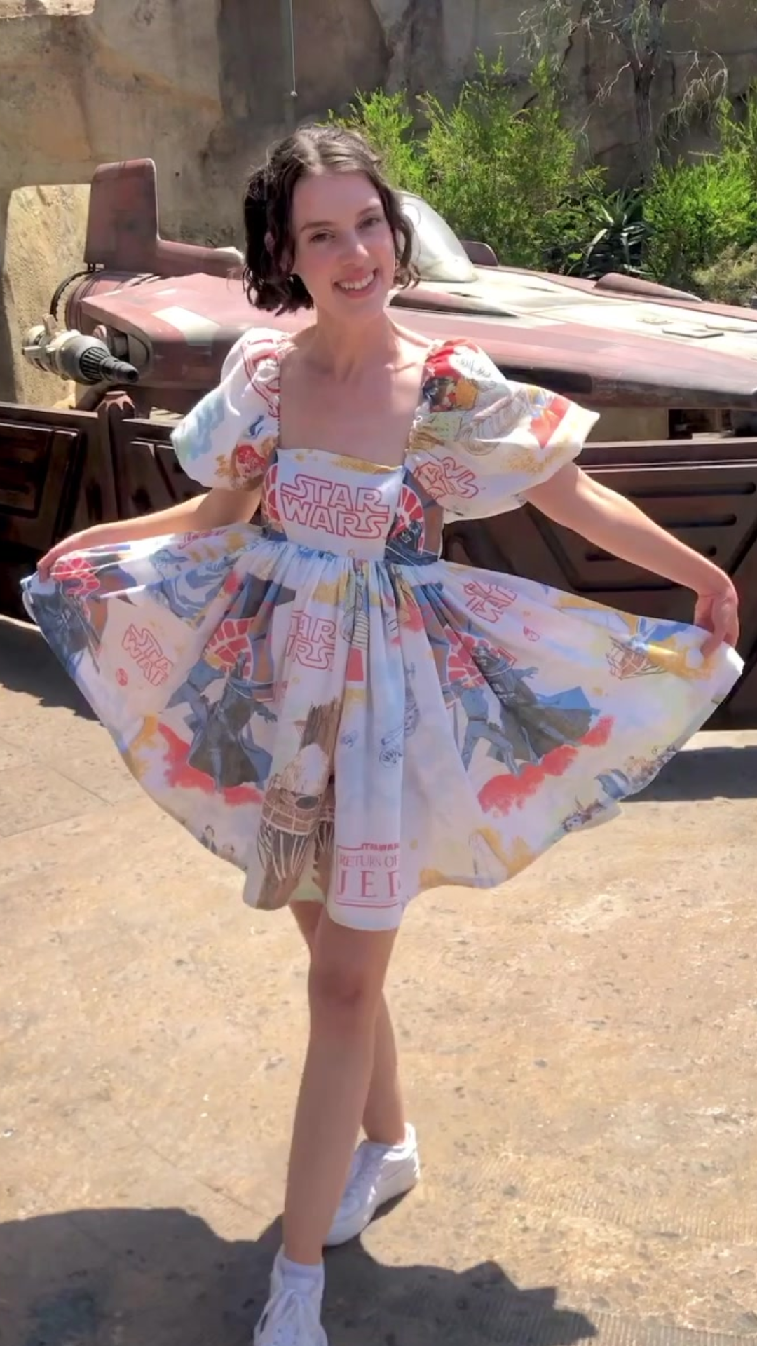 DIY puff dress design with sustainable fashion ideas