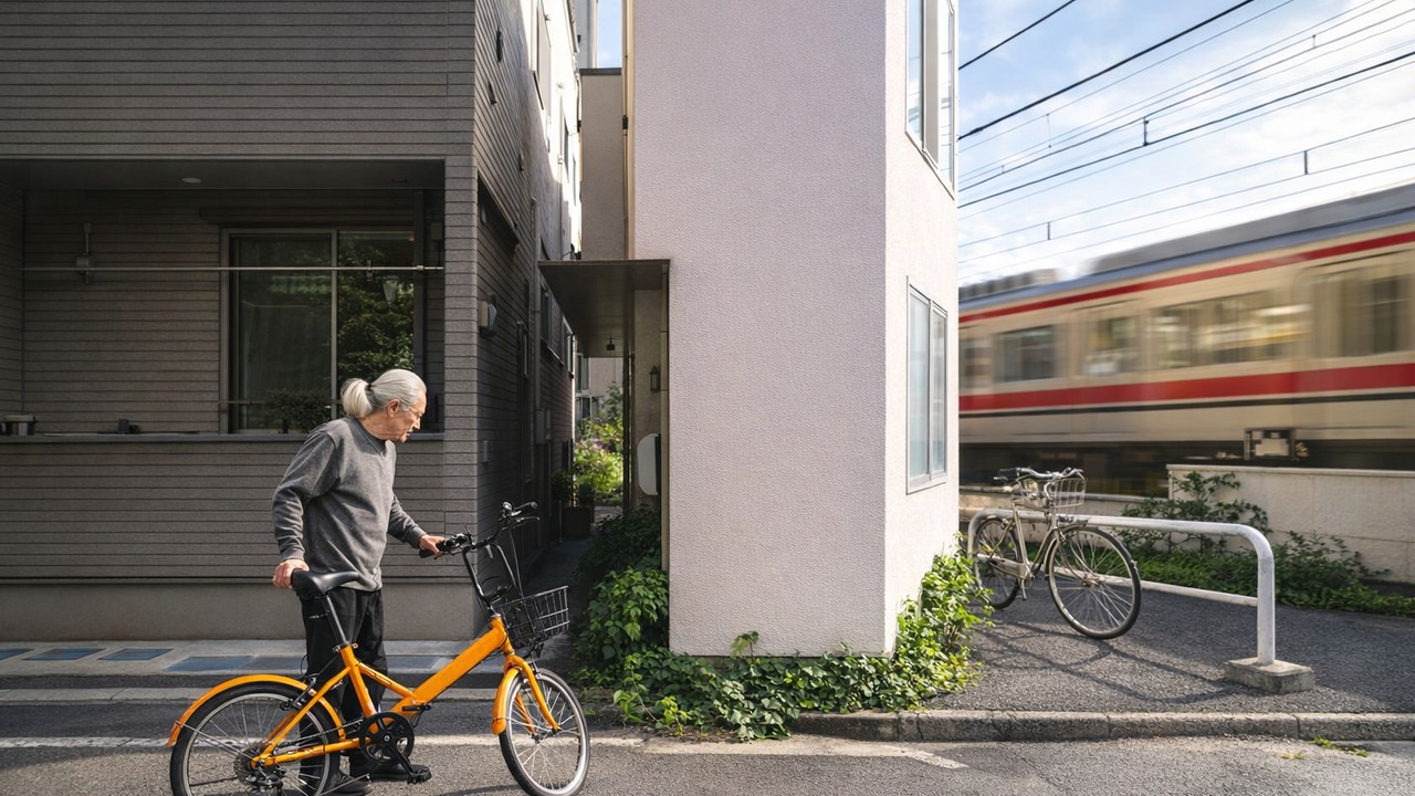 Watch a tiny Tokyo house turn a staircase into places to live