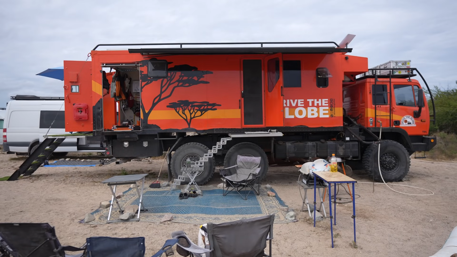 He combined three army trucks to build one incredible family adventure rig