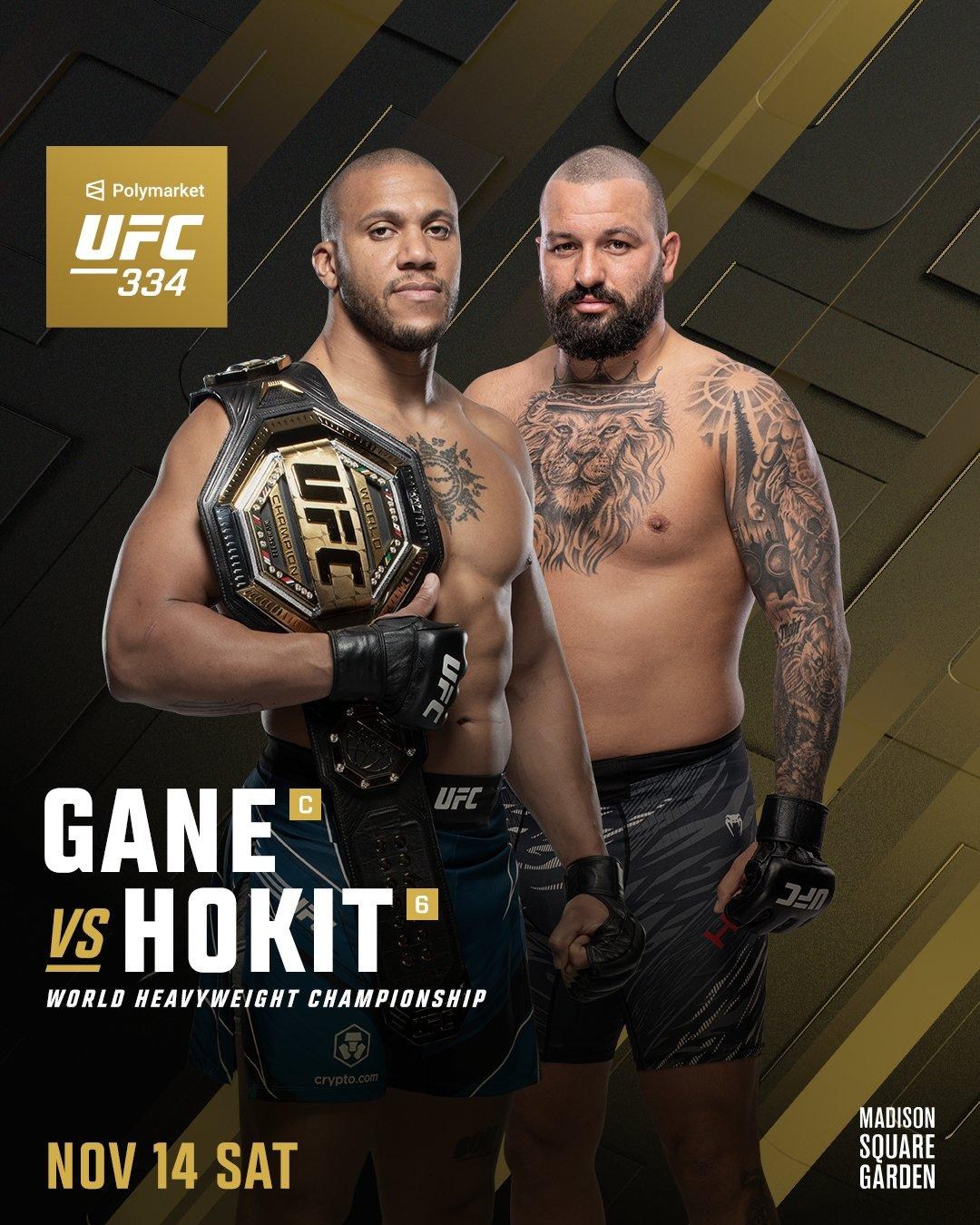 Latest UFC 334 fight card, start time, date and location | Gane vs. Hokit