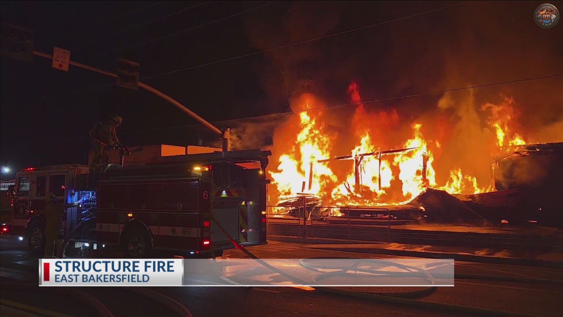 Fire destroys structure on Union Ave Tuesday morning