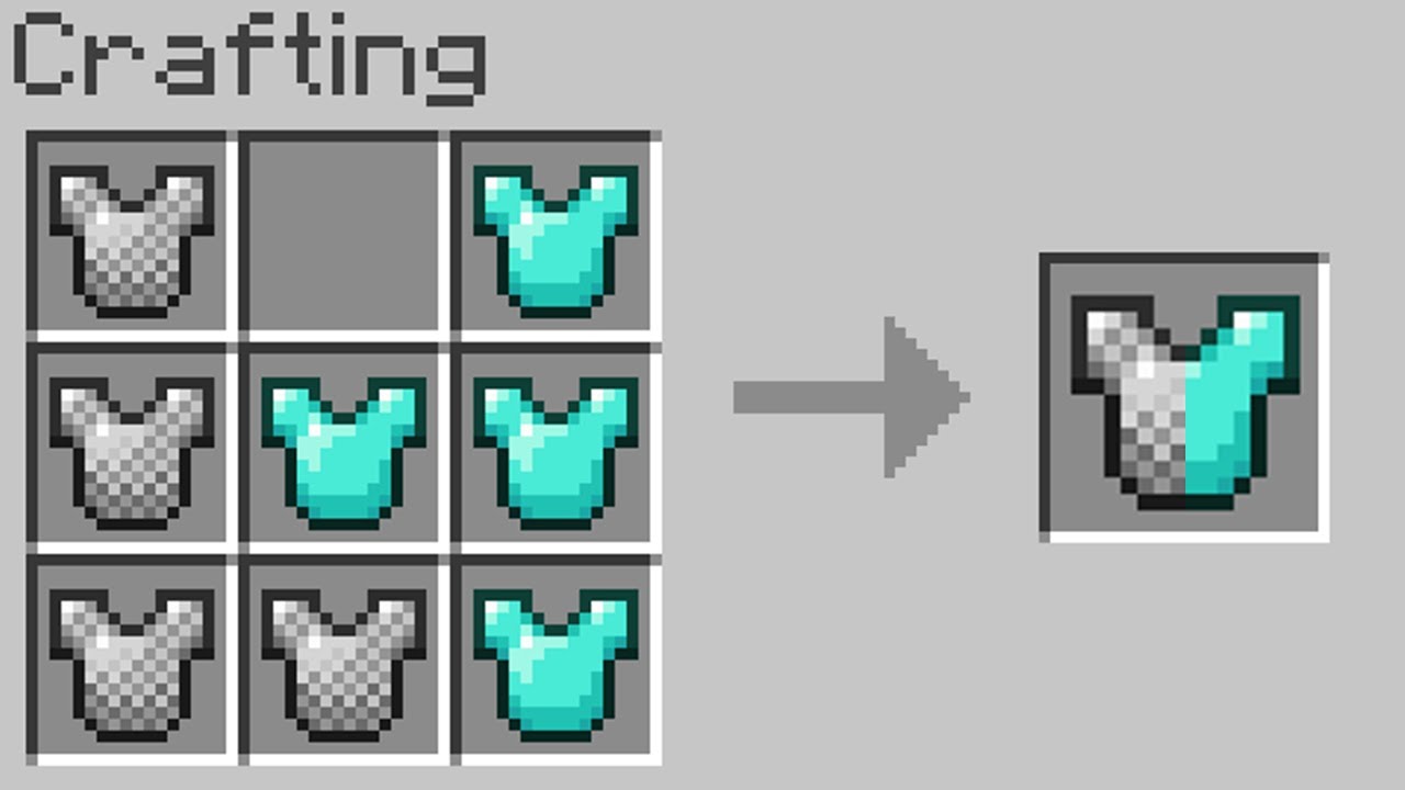 Minecraft but you can craft armor from any armor