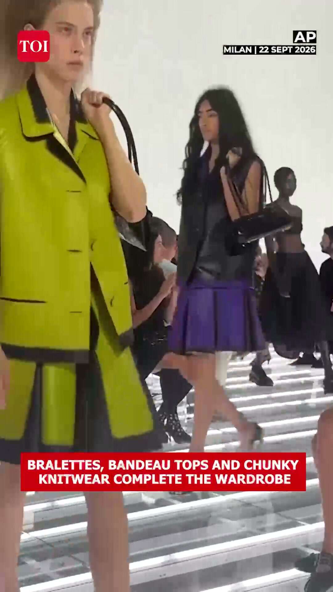 Prada unveils skirt-focused spring-summer 2027 collection in Milan