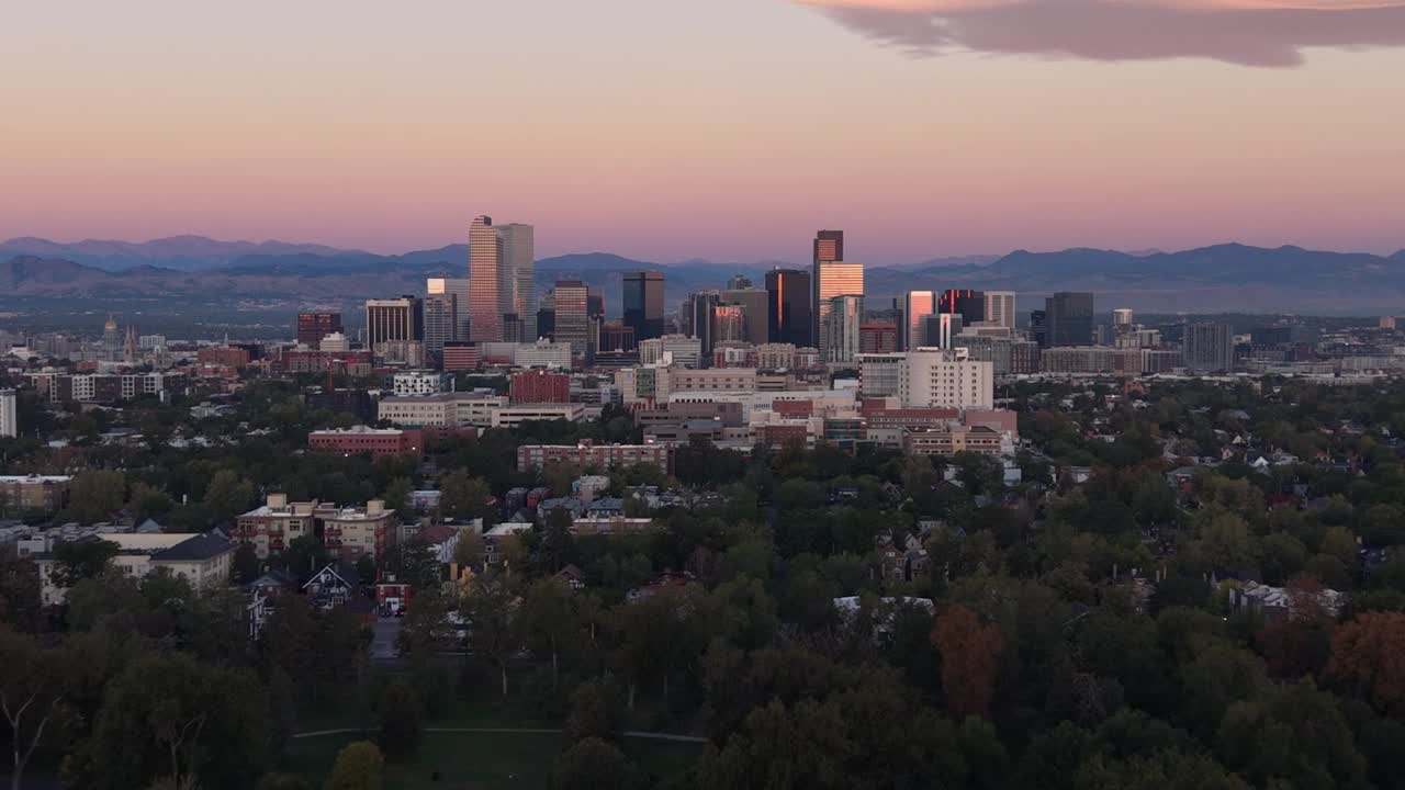 Denver from above: Aerial drone view of Colorado’s Mile High City