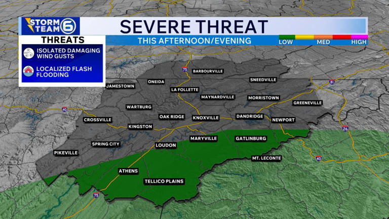 Additional scattered showers, storms, and isolated areas of flooding ...