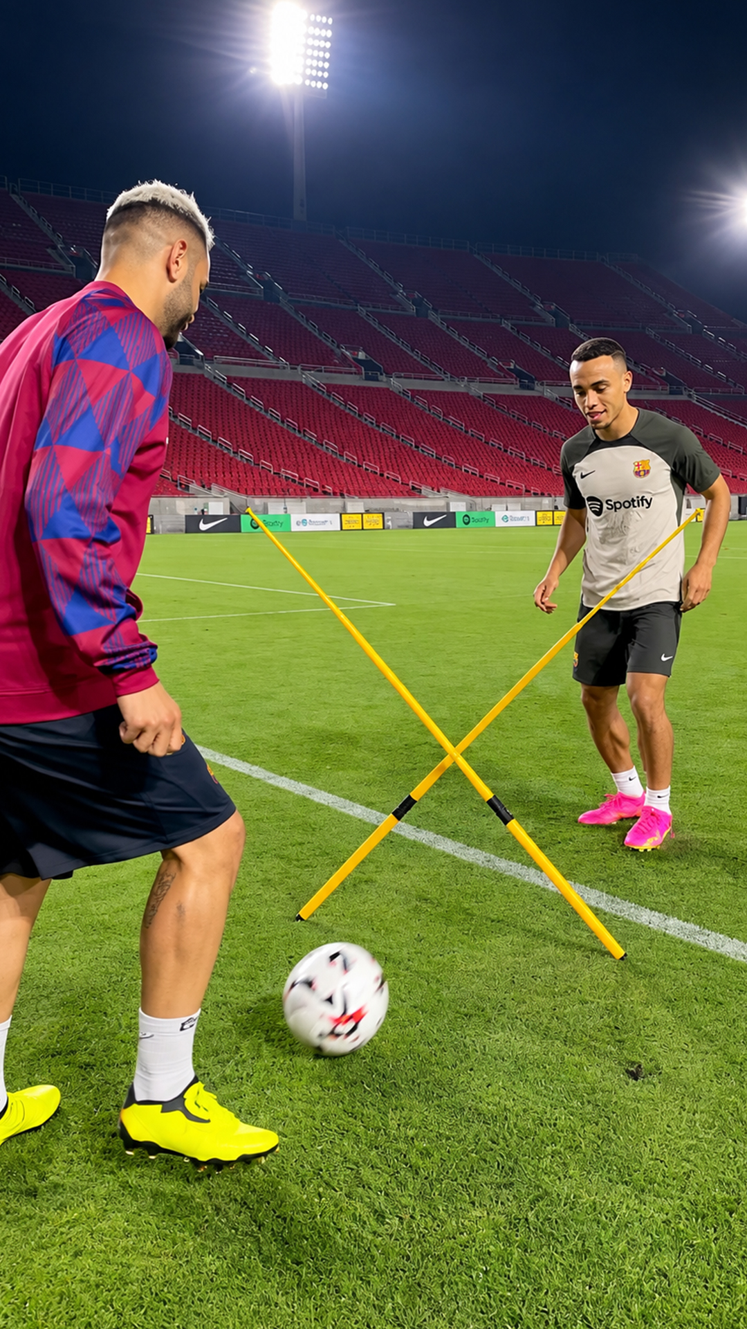 I challenged Sergiño Dest to a passing test
