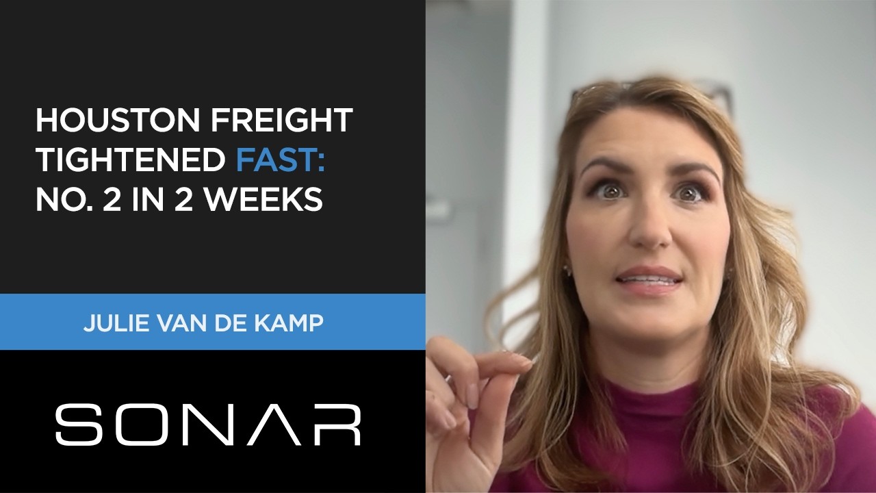 Houston freight tightened fast: No. 2 in 2 weeks