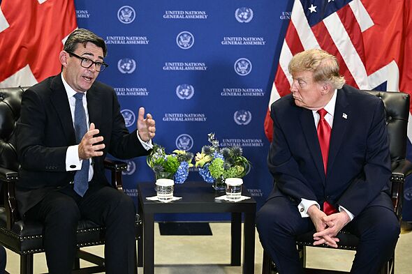 'Anxious' Andy Burnham 'vulnerable' on stage in live Donald Trump meeting