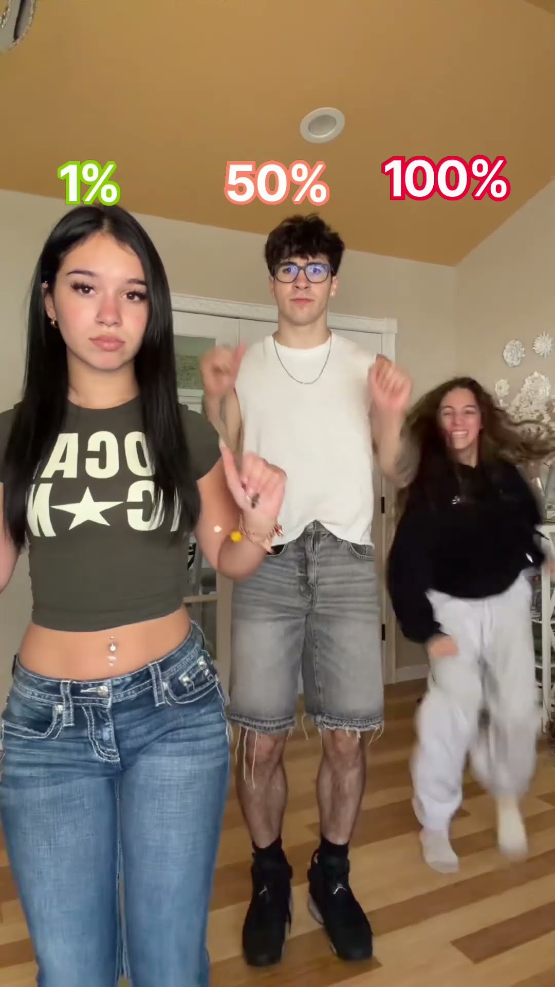 Dance challenge: 1% vs 50% vs 100% energy!