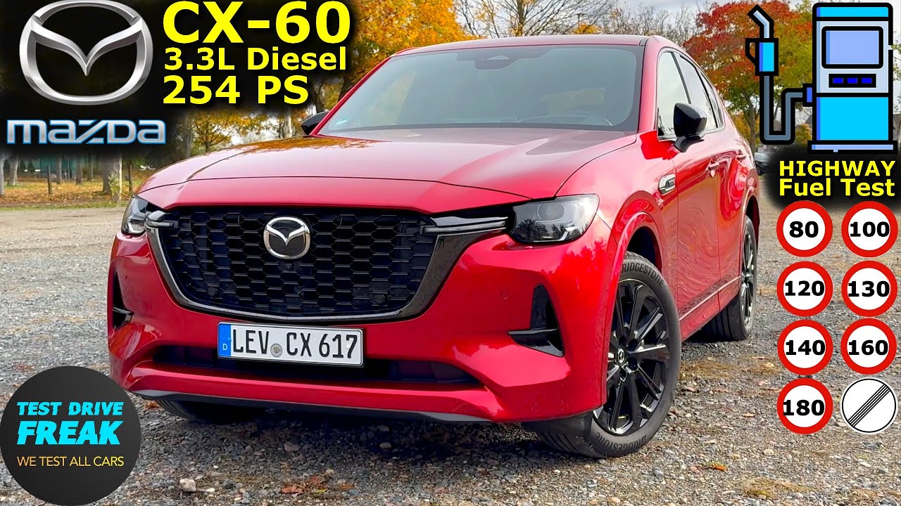 2025 Mazda CX-60 3.3 L e-Skyactiv-D (254 PS) test drive 🚙 fuel ...