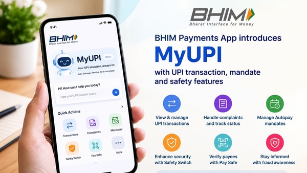 BHIM app rolls out MyUPI AI assistant for UPI support, mandate ...
