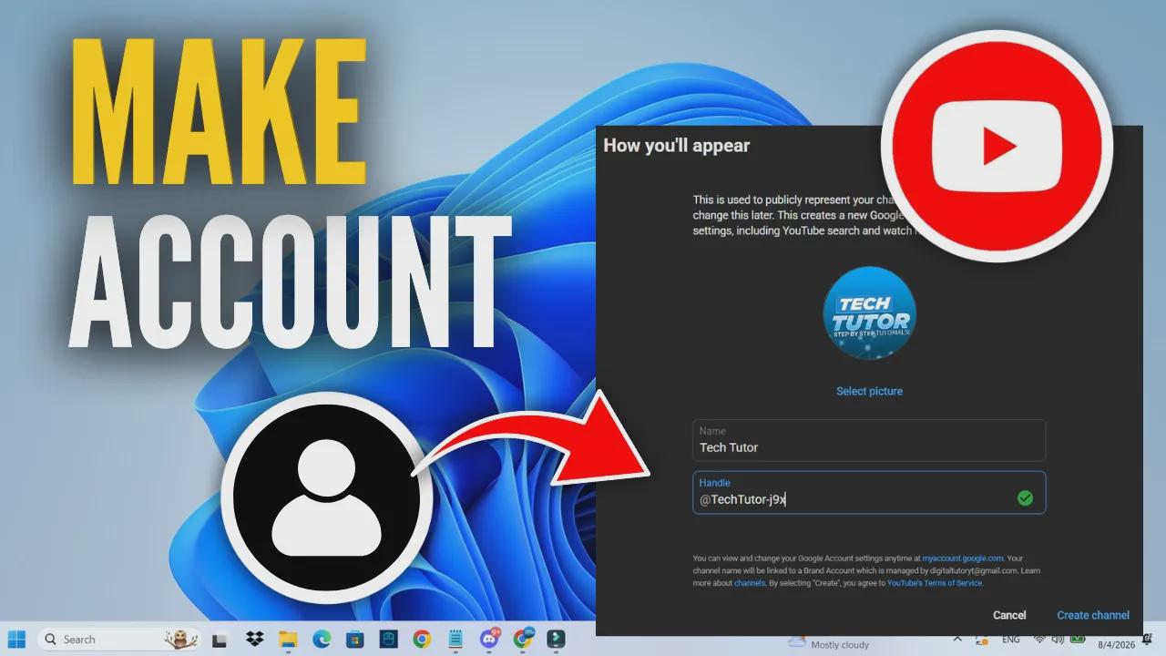 How to make a YouTube account