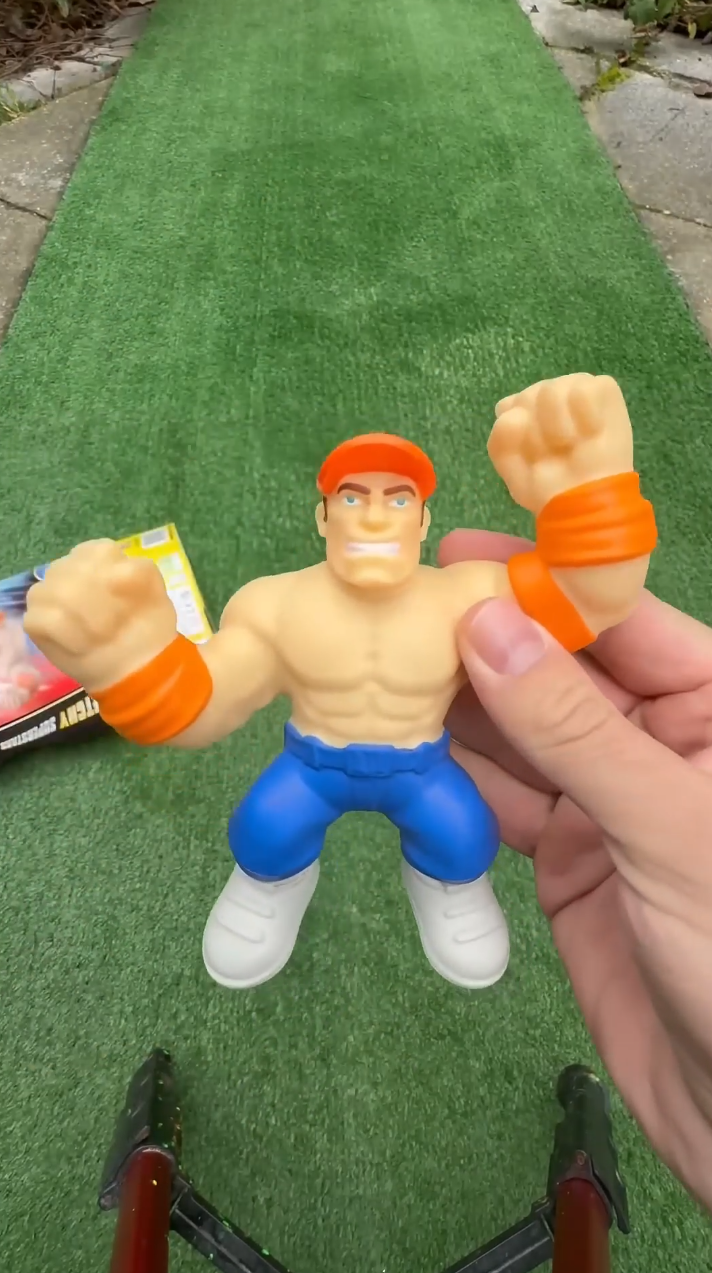 Watching inflatable toys expand with more water