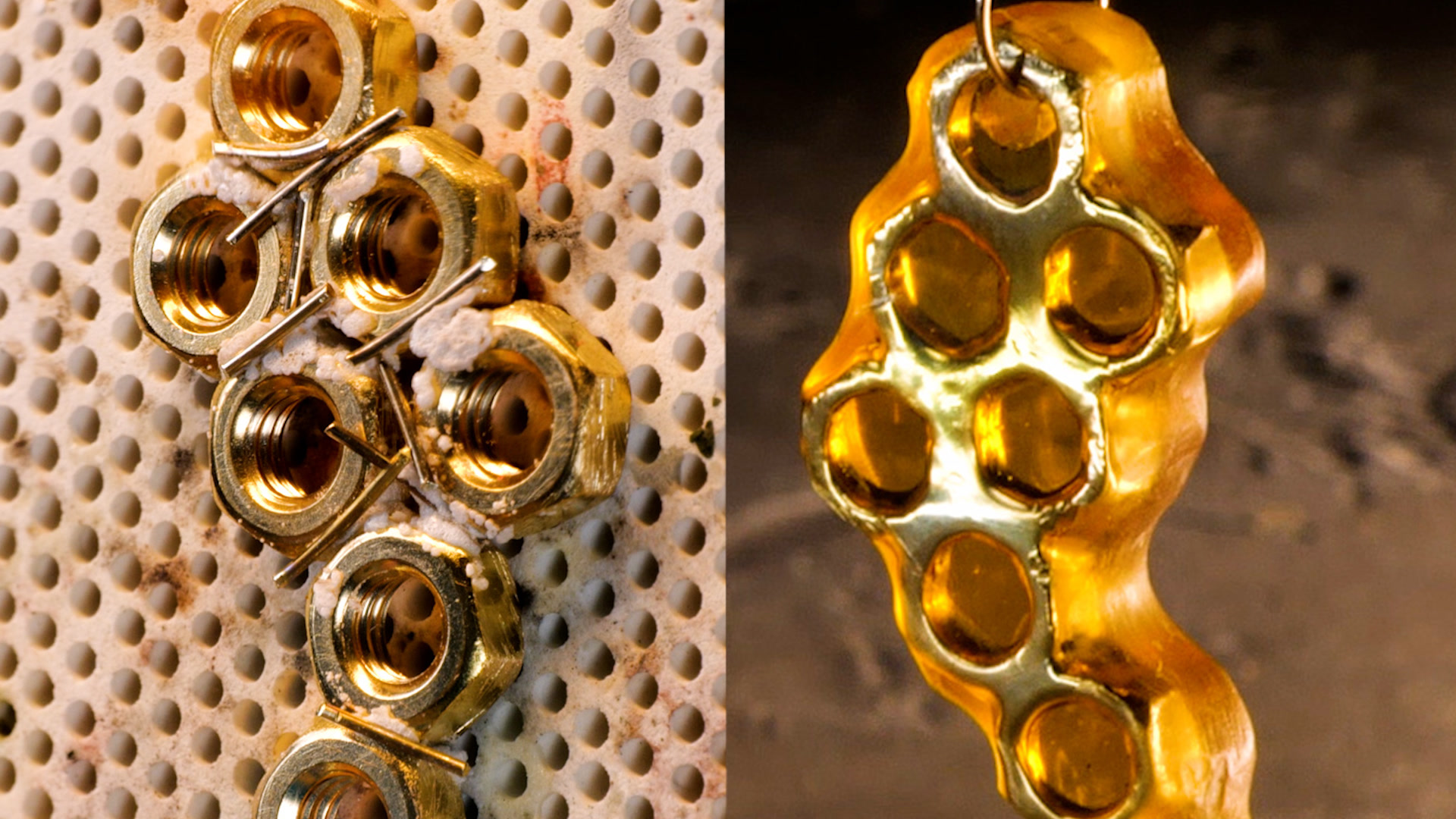 Amazing DIY jewelry from nuts!