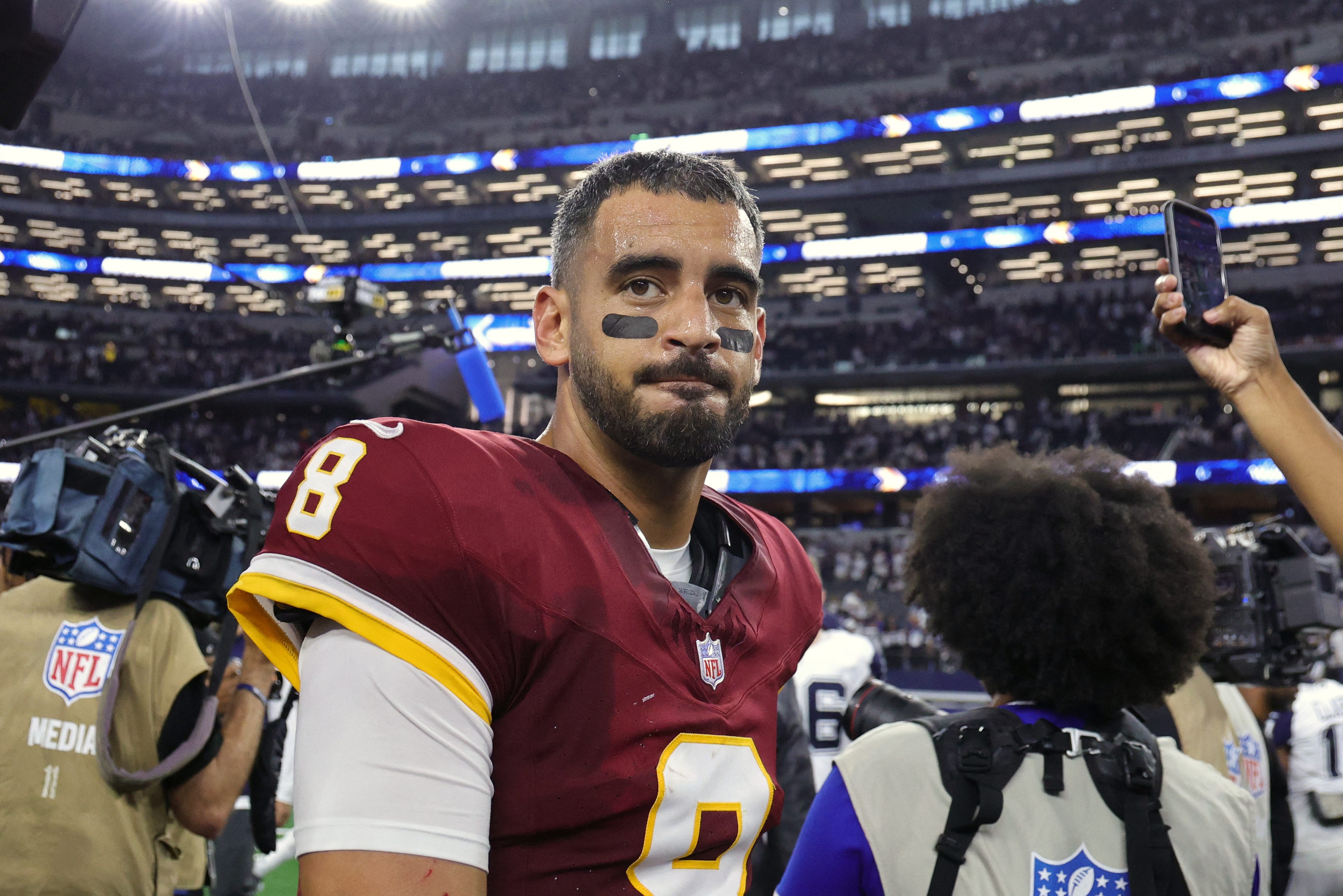 Watch: Marcus Mariota connects to Treylon Burks for second TD pass vs ...