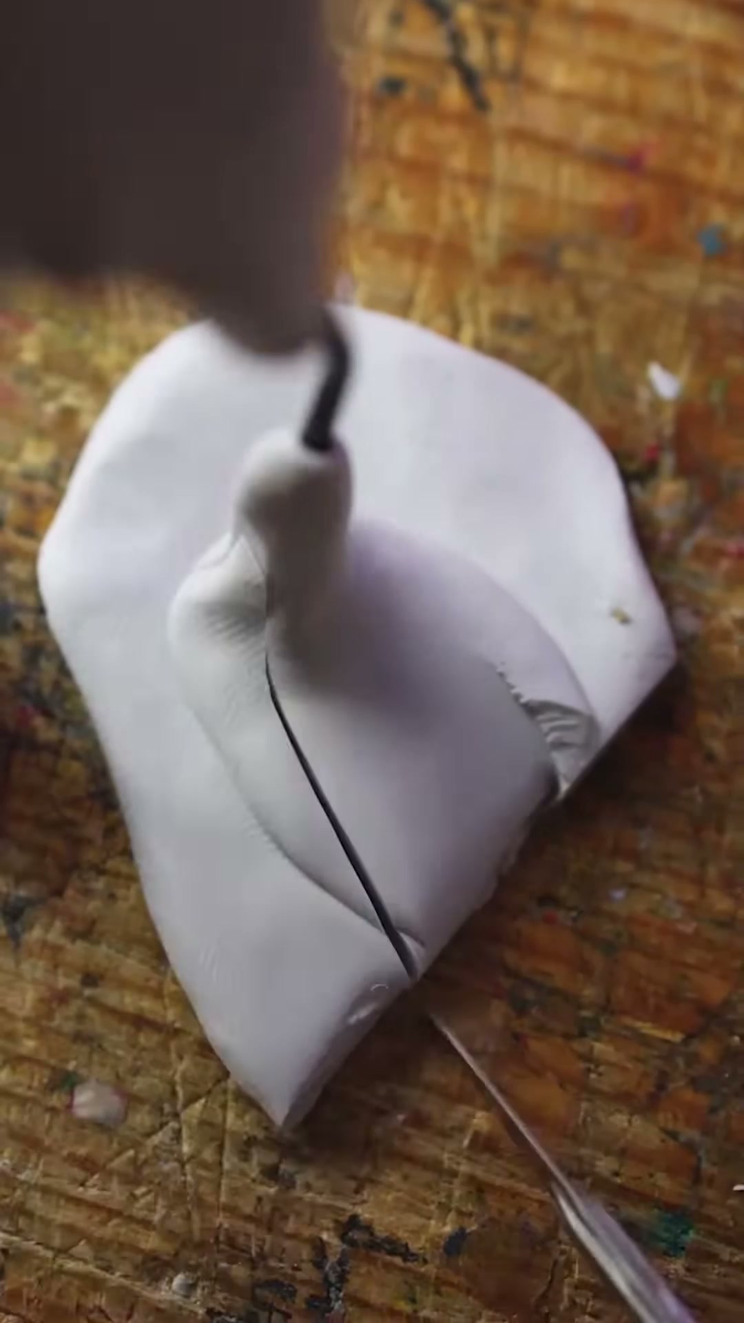 Clay vampire in stop-motion