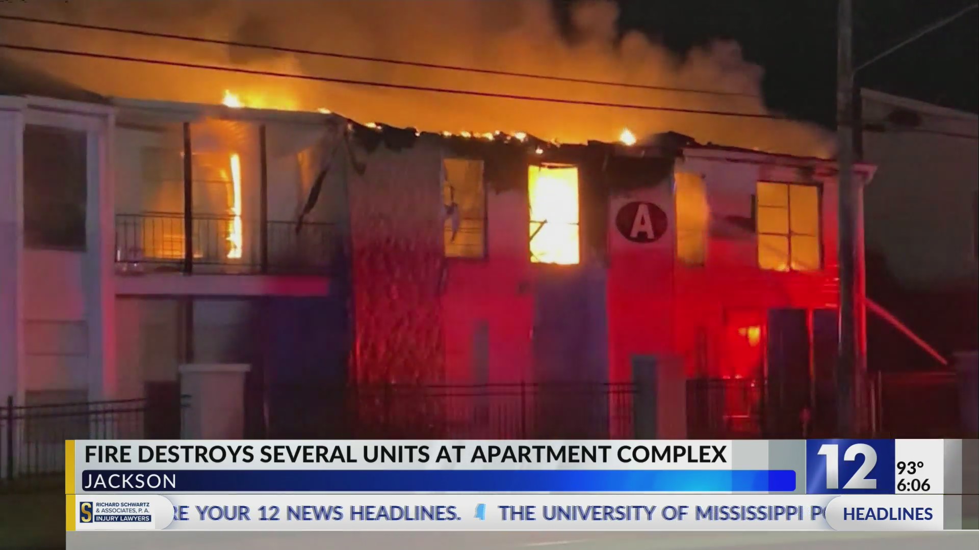 Fire destroys several units at Jackson apartment complex