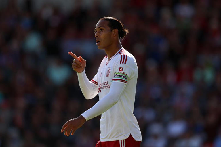 Virgil van Dijk of Liverpool during a Premier League game