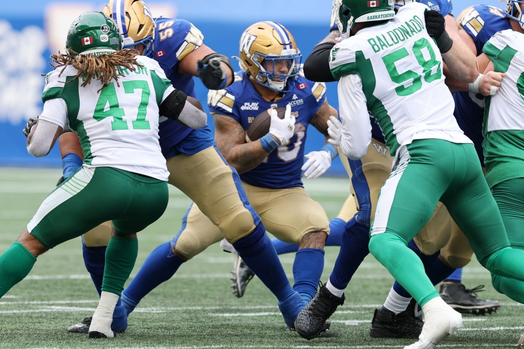 Concern for Bombers’ Collaros, big hopes for Brown