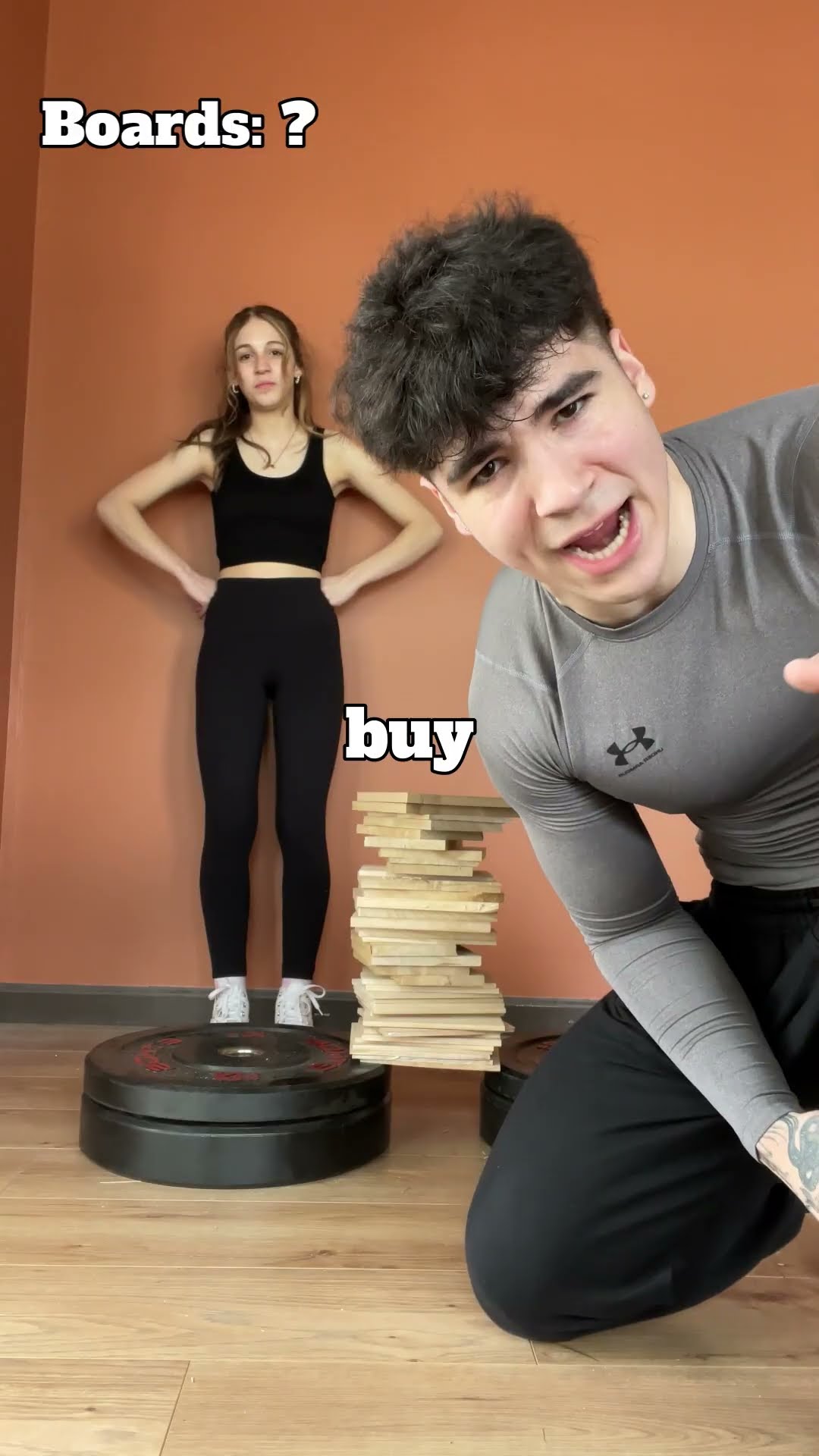 Can my sister break this stack of wood boards?