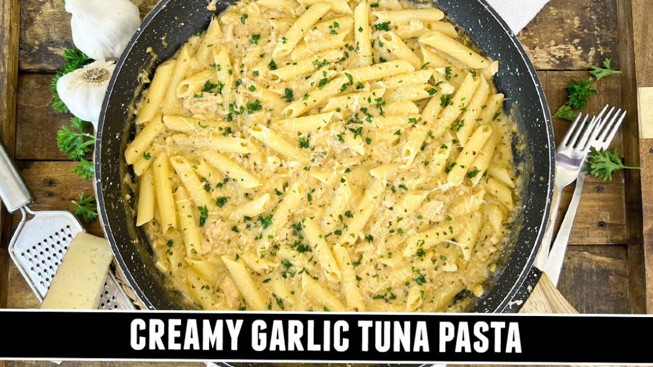 Creamy garlic tuna pasta with a simple twist