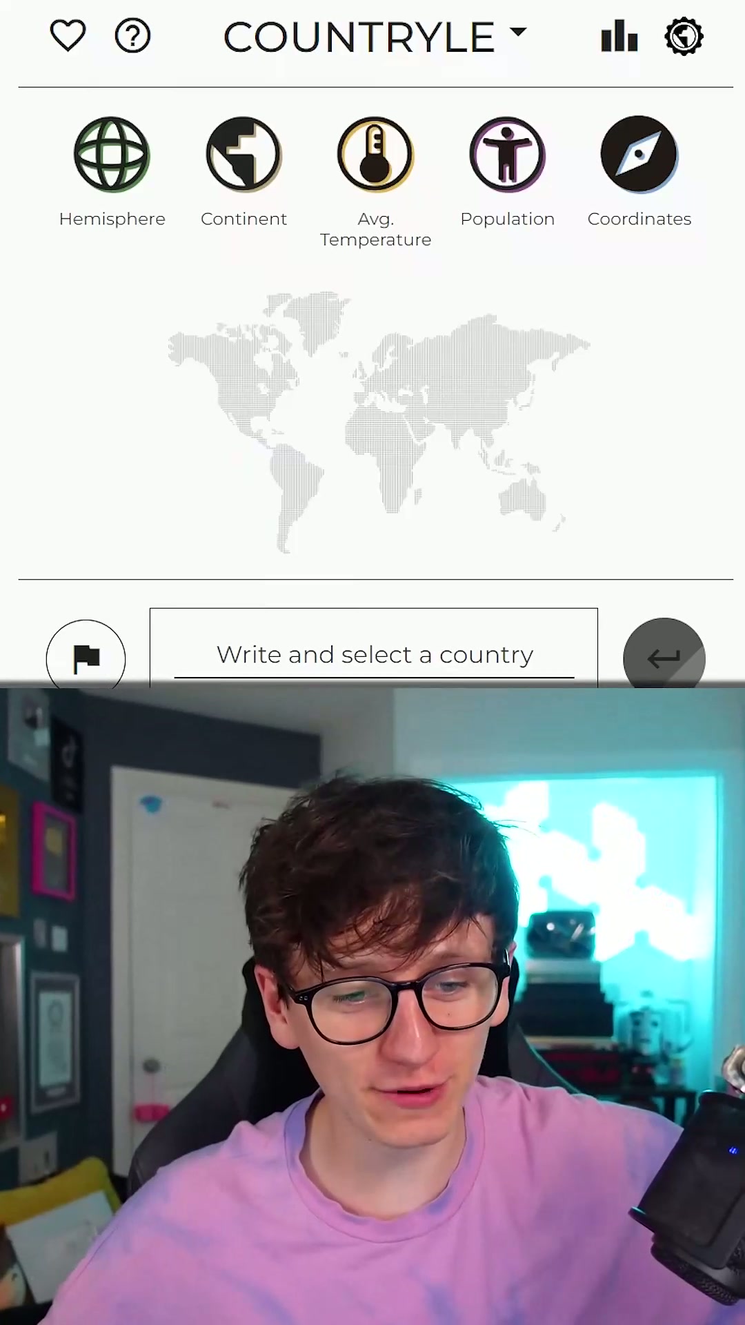 I tried playing Countryle! New geography Wordle #shorts