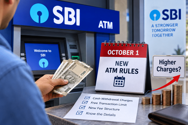 SBI ATM rules changing from October 1: Cash withdrawals may cost more ...