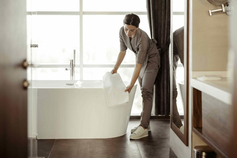 The 1 thing hotel housekeepers clean first in every room
