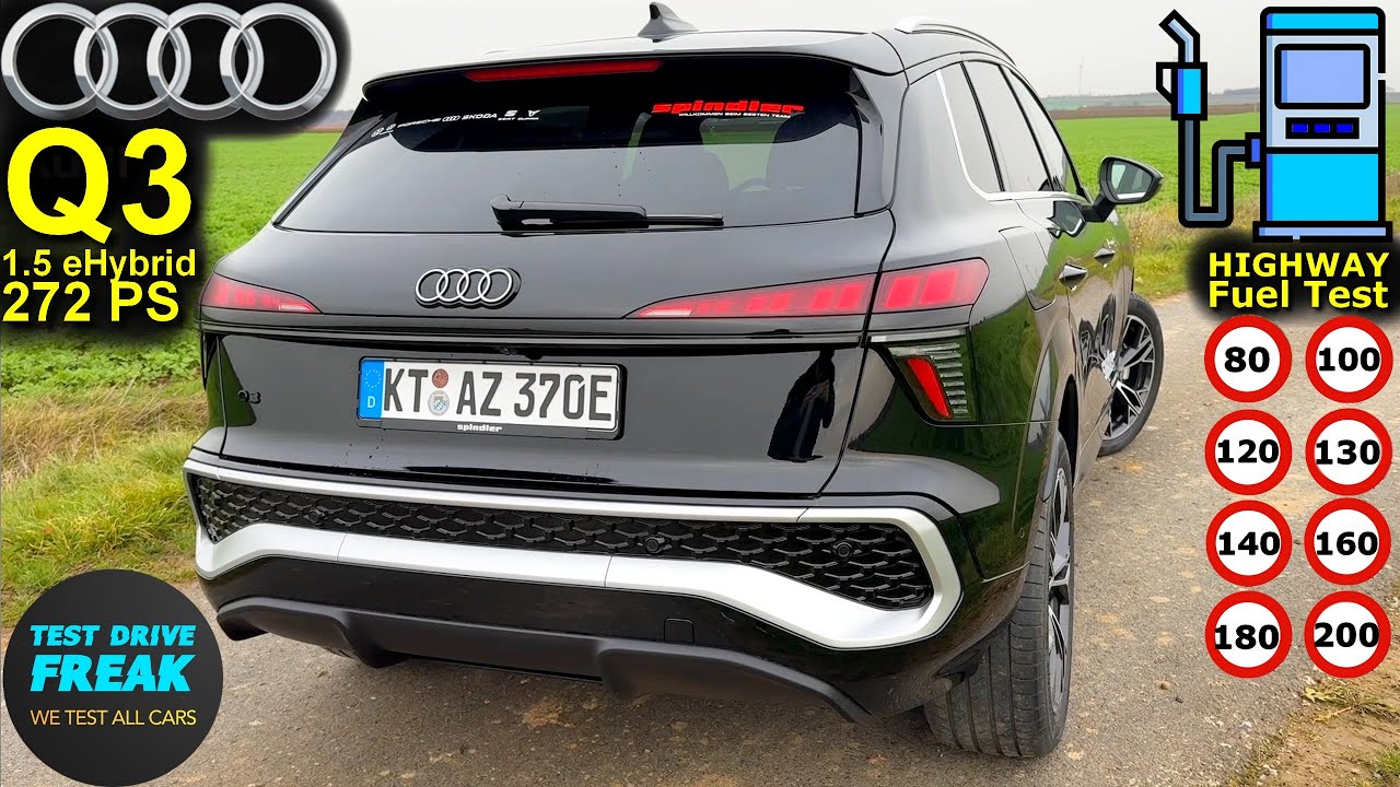 2025 Audi Q3 1.5L e-hybrid (272 PS) test drive 🚙 fuel consumption ...