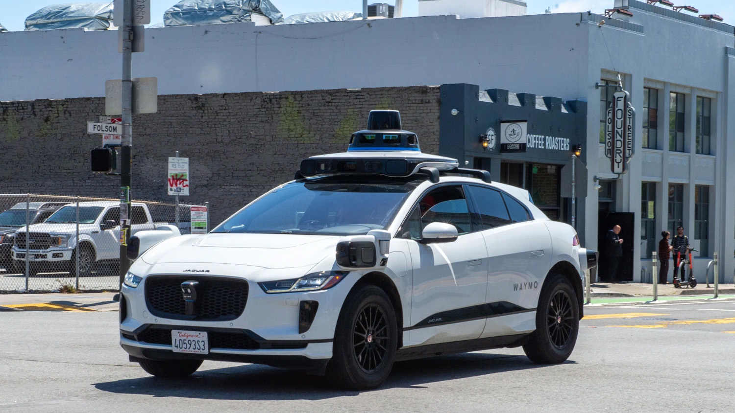 Police pull over driverless car for illegal U-turn