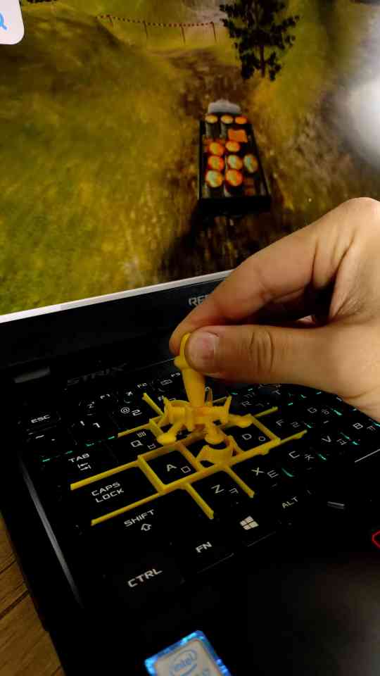 3D printed joystick for keyboard with custom controls