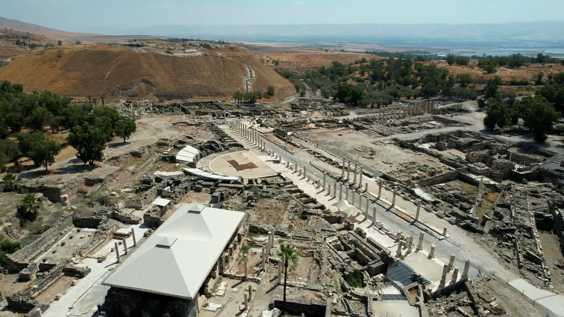 Bet Shean, Israel: Drone afslører det gamle Skythopolis