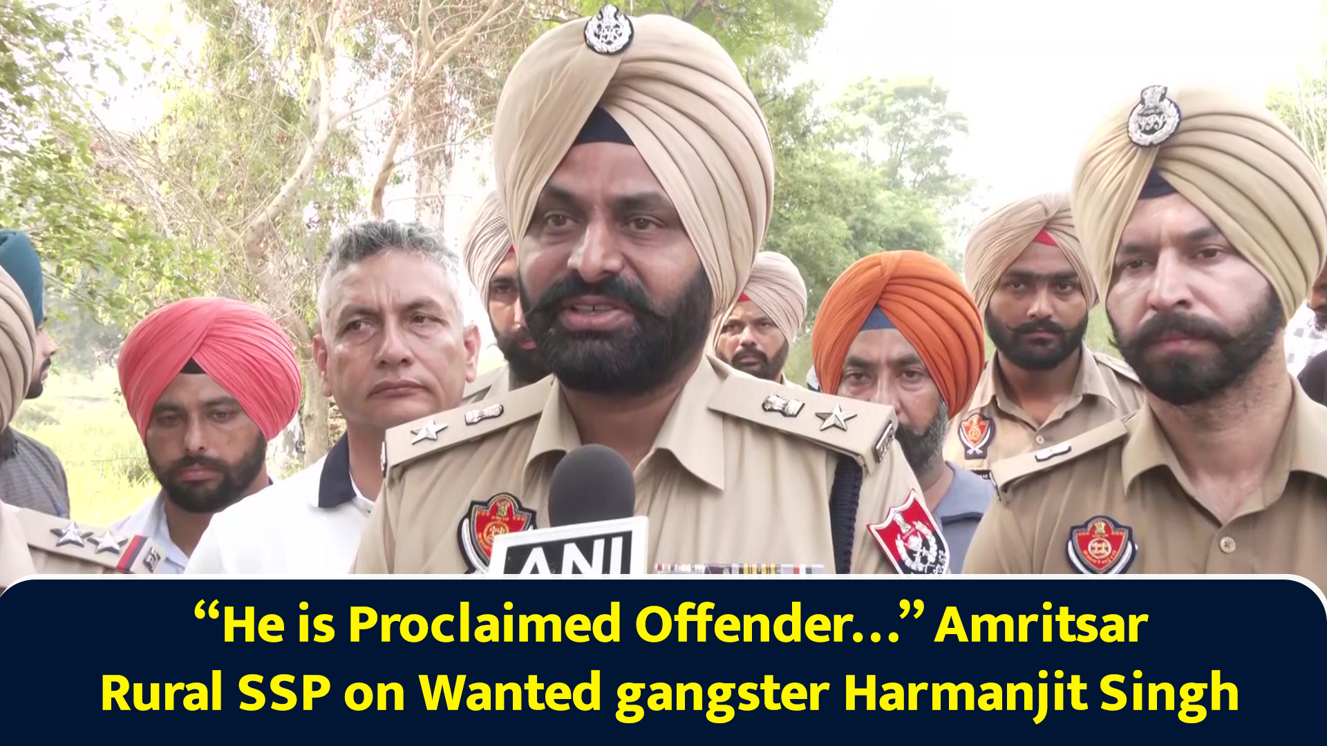 He is proclaimed offender... Amritsar rural SSP on wanted gangster ...